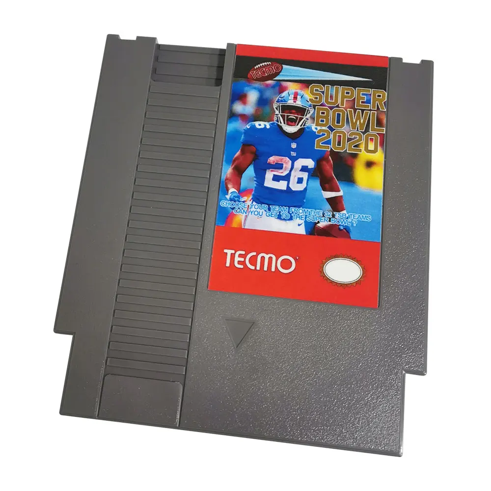 8 Bit Video Game Card - Tecmo Super Bowl 2020 - Rosters as of 9/4/2019 - New NES Cartridge - Free Shipping