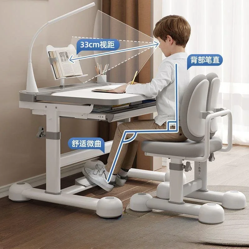 Children\'s Desk and Chair Set 6 to 12 Years Old Writing Desk Student Desk Study Table Home