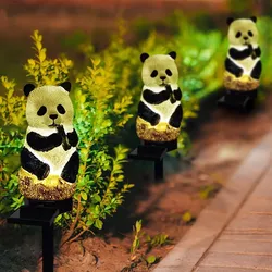 Solar Lamp Panda Owl Animal Solar Garden Lights Waterproof Solar Led Light Outdoor Garden Decoration Lamp For Lawn Christmas