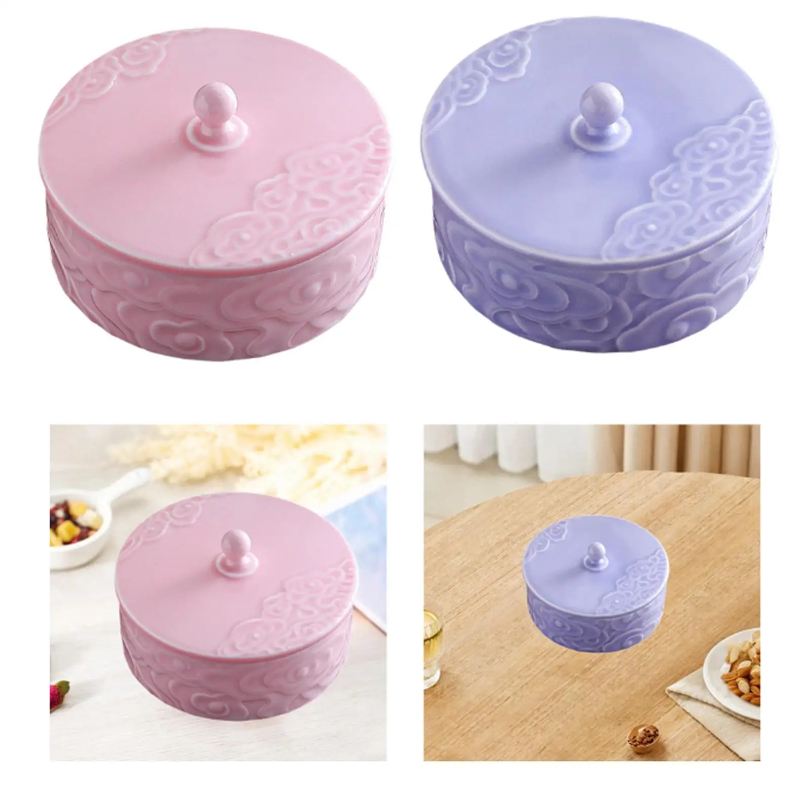 

Fruit Plate Snack Tray Home Decor Elegant Appetizer Platter Serving Tray with Lid for Candy Vegetable Cookies Fruits Dessert