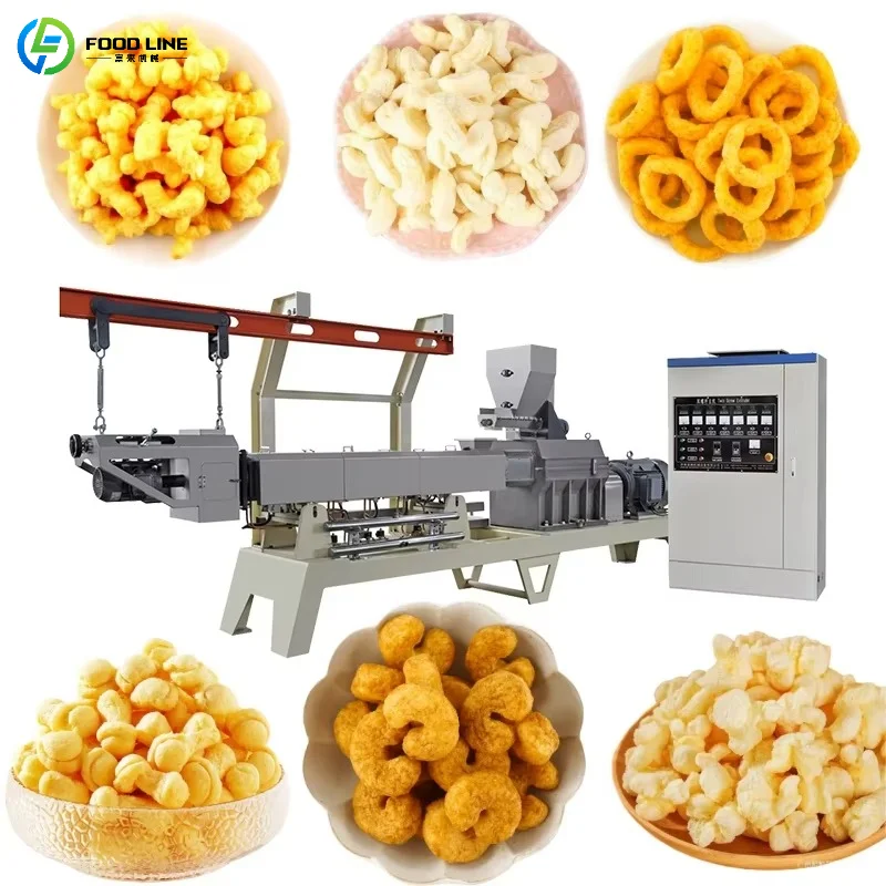 

Customized Heavy Duty Puffed Food Production Line Puffed Snack Production Line Easy Assemble and Disassemble Structure