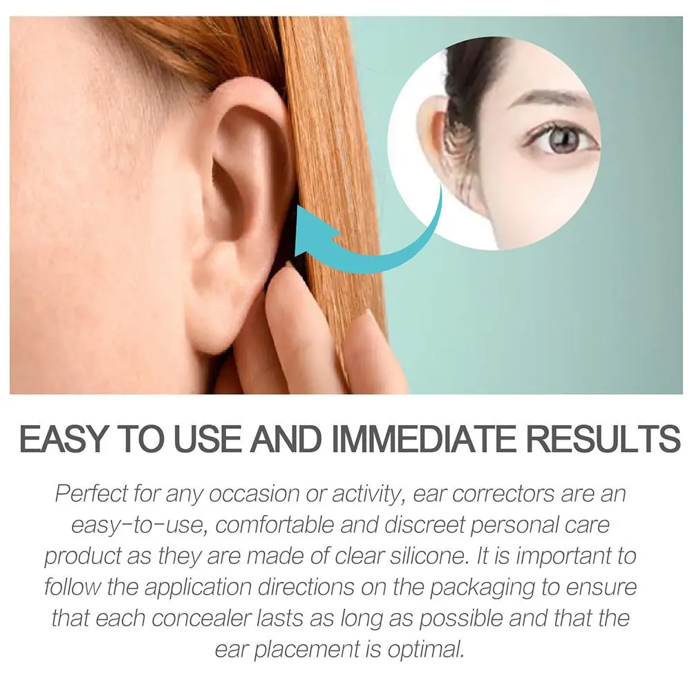 6pcs Ear Patch Corrector Veneer Ear Change Ear Correction Vertical Version V Face Sticker Elf Ear Support Invisible Sticker