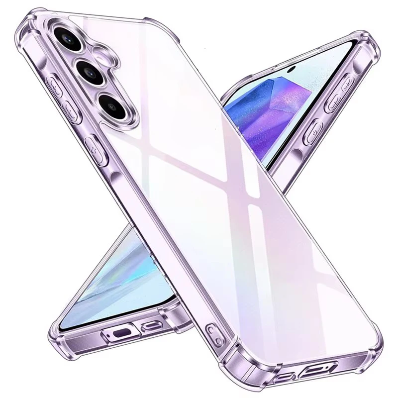Shockproof Silicone Soft Case For Samsung Galaxy A56 A55 5G Clear Cover S24 S25 S26 Ultra S23 Plus FE A36 A26 A16 Cover Fundas