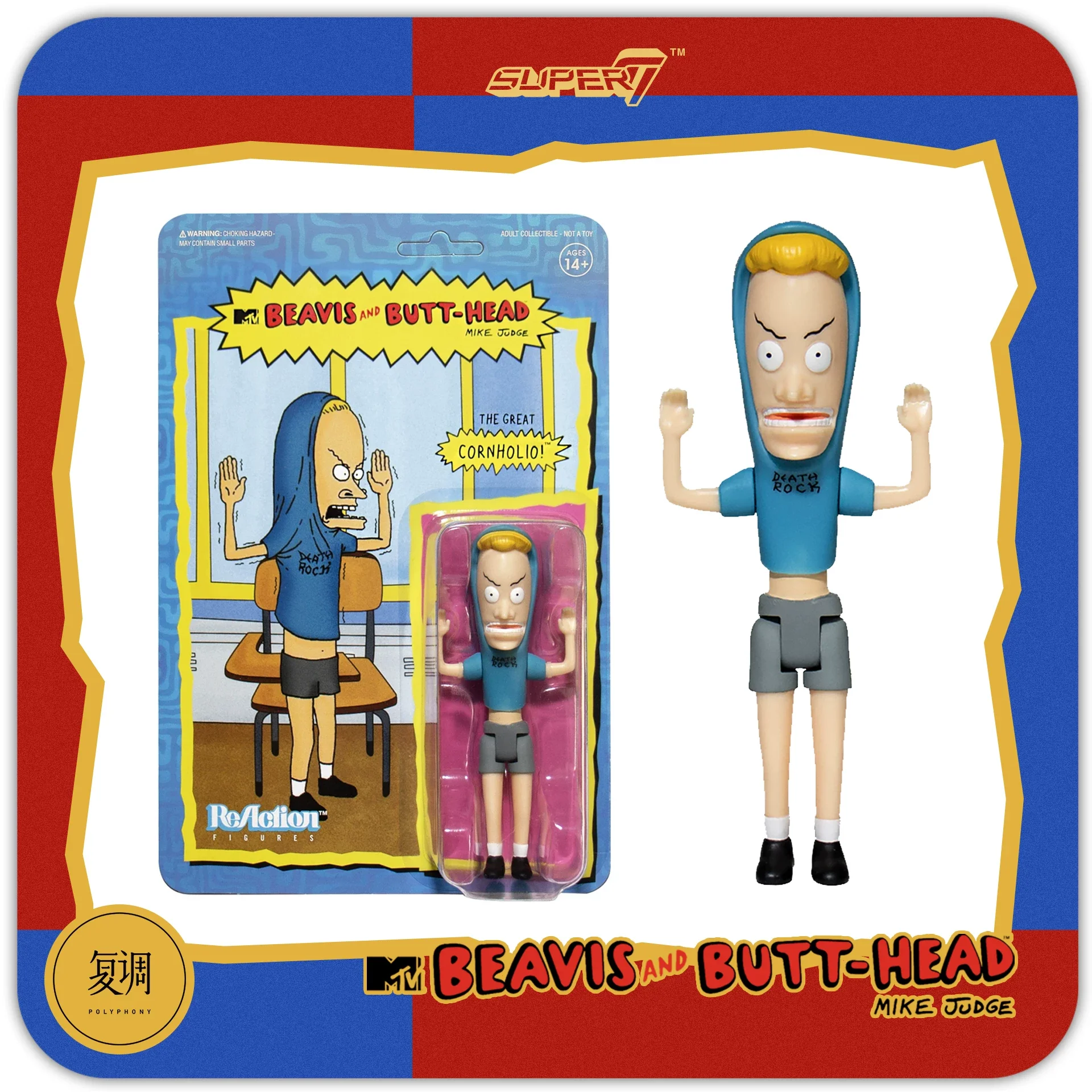 Original Super7 Beavis And Butt-Head Series 1 Burger World Retro Hanging Card Action Figure Ornament Collect Toys Birthday Gifts view 5