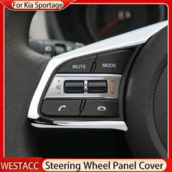 For Kia Cerato SportageR K3 Seltos 2019 2020 2021 Steering Wheel Panel Cover Trim Decoration Frame Sticker Interior Accessories