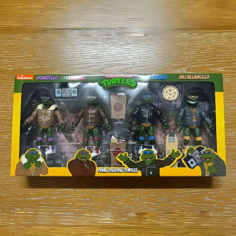 Original Neca Tmnt Turtles Raphael Leonardo Michelangelo Donatello Anime Action Figures Collectibles Figuras Toy Doll Gifts