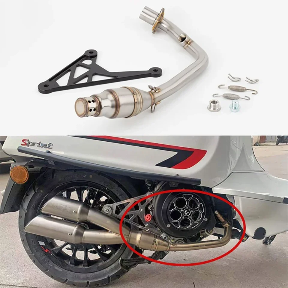 Motorcycle muffler Motocross Exhaust  Escape for Piaggio vespa Sprint 125 sprint 150  primavera 125 primavera 150 2017-2022