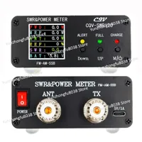 CQV-SWR120 120W SWR & Power Standing Wave Meter High Standing Wave Alarm Function 240 * 240 Full Color HD Display FM-AM-SSB