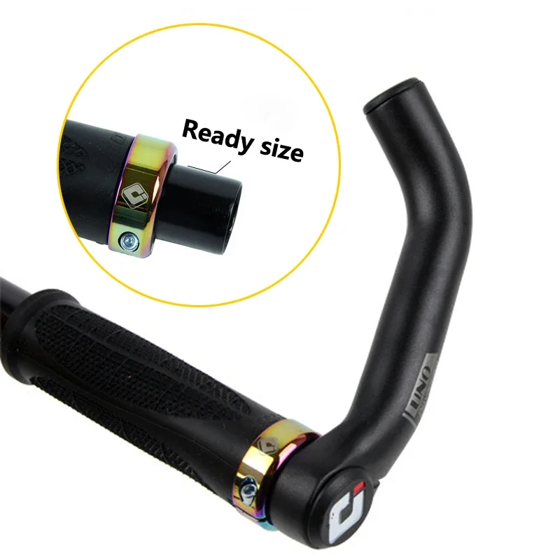 1pair Mountain Bike Cow Horn Handle Aluminum Alloy Mini Auxiliary Handlebar Extended Color Bicycle Bike Handlebar Accessories