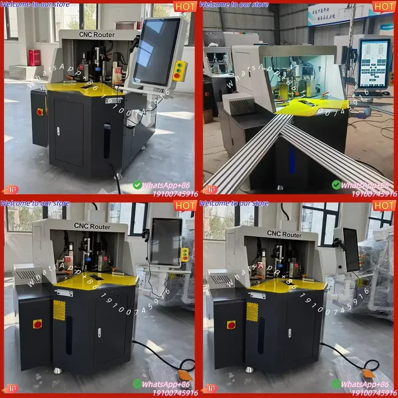 2026CE Automatic 10-Axis CNC Aluminum Window Corner Crimper with Servo Control Heavy Corner Joining Machine