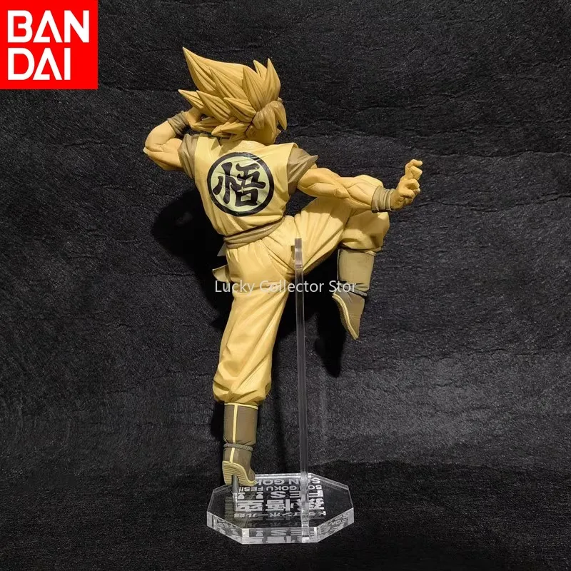 Genuine Bandai Goku Figure Dragon Ball FES Super Warrior Legend Super Saiyan Ornament Anime Desktop Ornament Birthday Gift