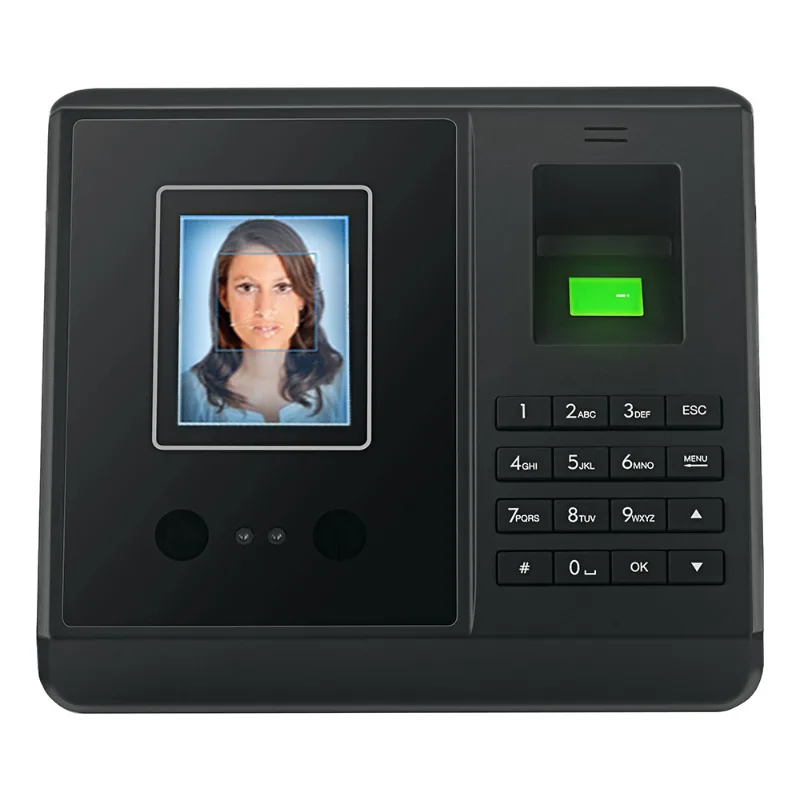 Kantoorbeveiligingssysteem Biometrische gezichtsherkenning Tijdregistratiemachine met eenvoudige toegangscontrole