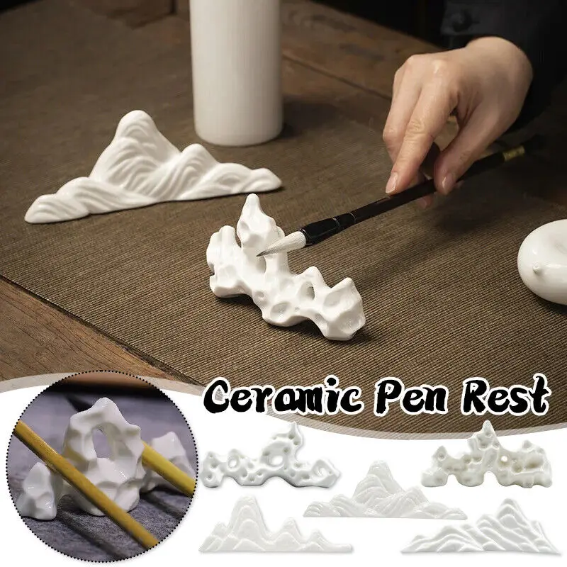 Imagem -02 - Cerâmica Pen Holder para Caligrafia Escova de Escrita Tinta de Aquarela Art Supplies Pintura Chinesa