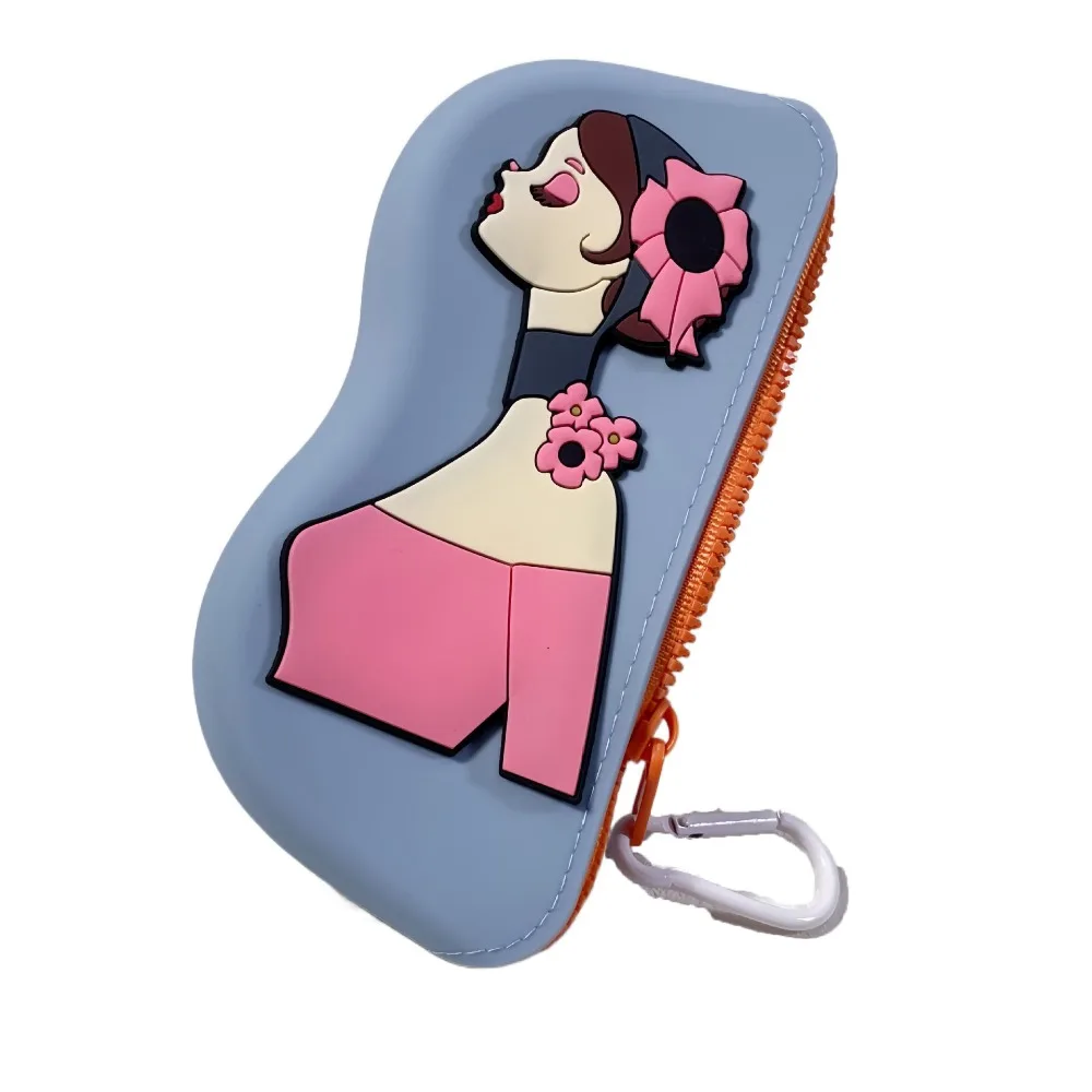 

Multifunctional Silicone Glasses Bag Dustproof Cartoon Silicone Eyeglasses Case Cosmetic Bag Storage Bag Sunglasses Storage Clip