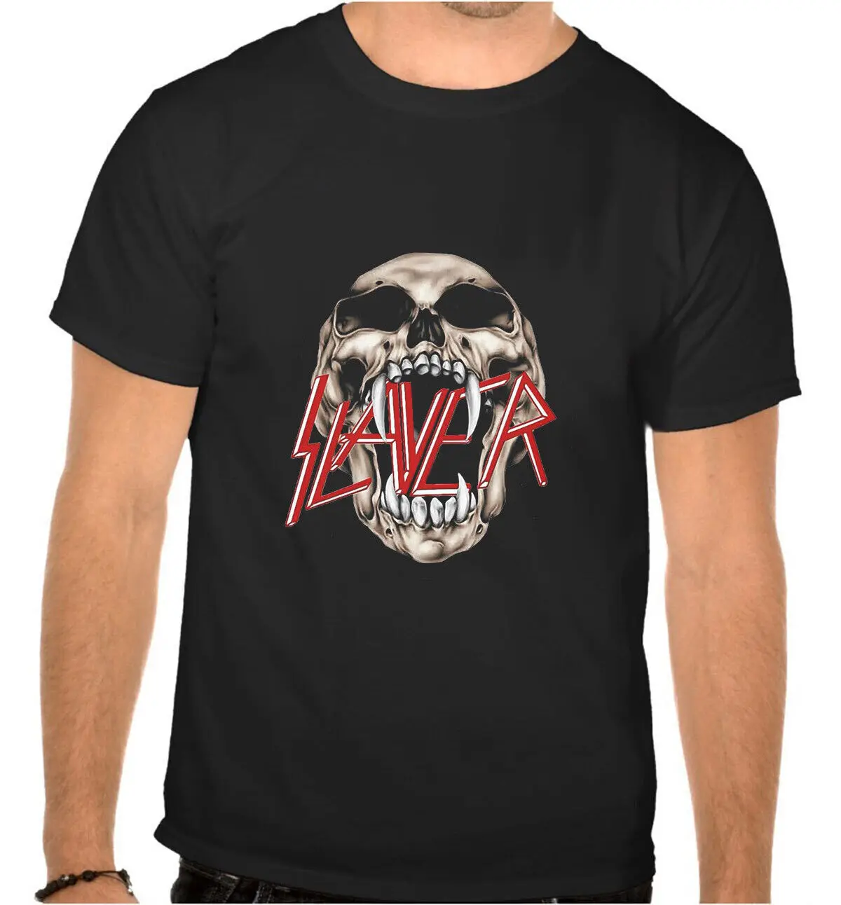 

Slayer Punk Rules Rock Music Black T Shirt 1162