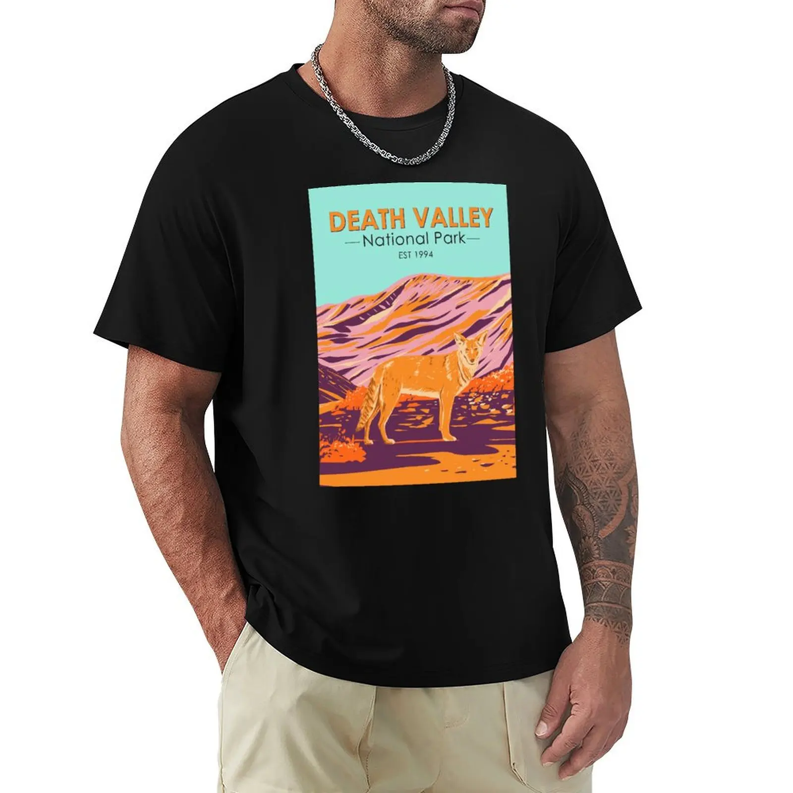 

Death Valley National Park Coyote Vintage T-Shirt aesthetic clothes summer top shirts graphic tee men