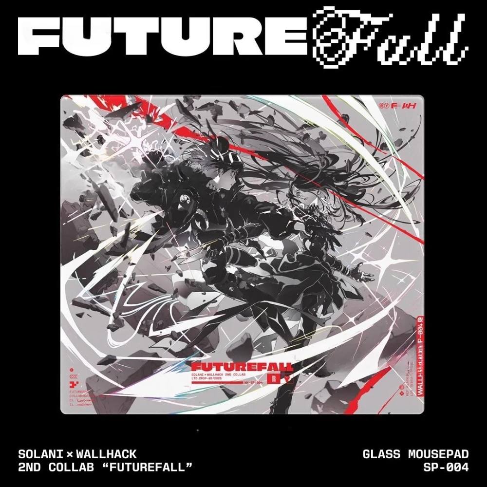 

Стеклянный игровой коврик для мыши Futurefall, репродуктированное обновление, гладкая поверхность с покрытием, аниме, большой геймерский коврик для игрового стола FPS для киберспорта