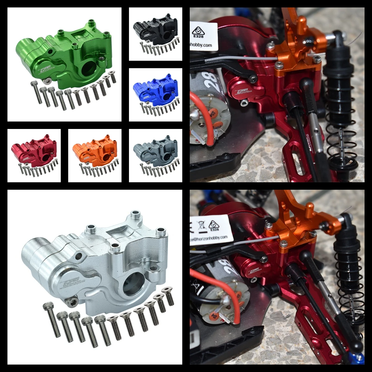 

GPM Aluminum Rear Gear Box For LOSI 1/18 Mini-T 2.0 2WD Stadium Truck RTR
