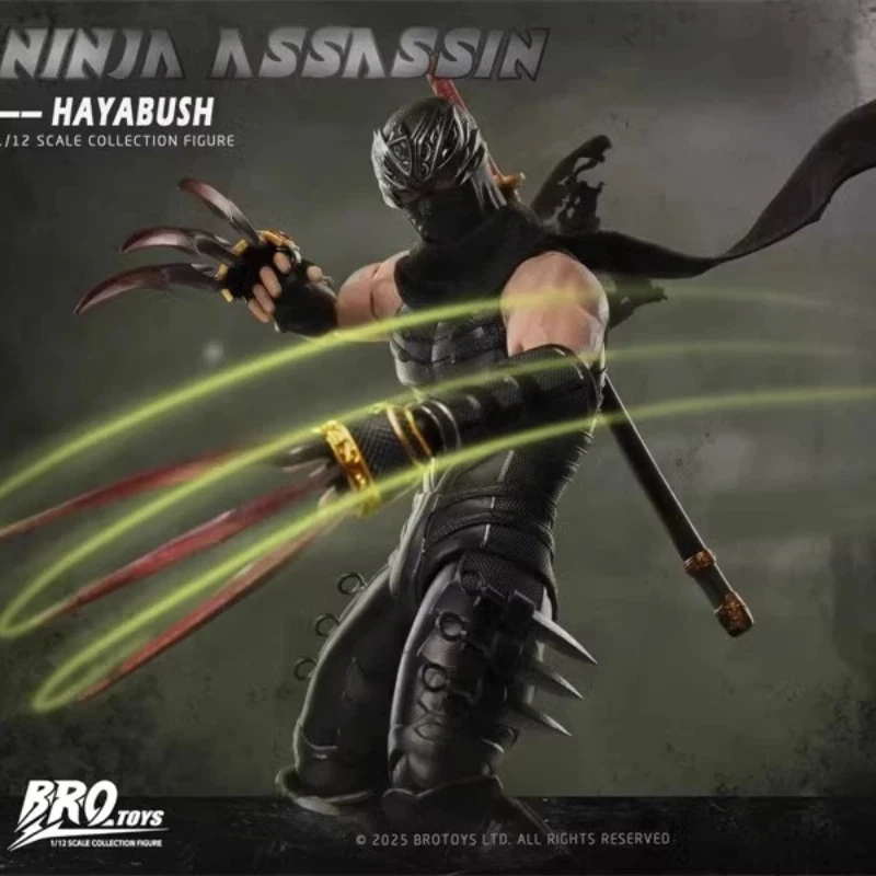 Brotoys Ninja Assassin Ryu Hayabusa Action Figure PVC Model with Outfit And Sword Set - Desktop Ornament Collectible Toy Gift