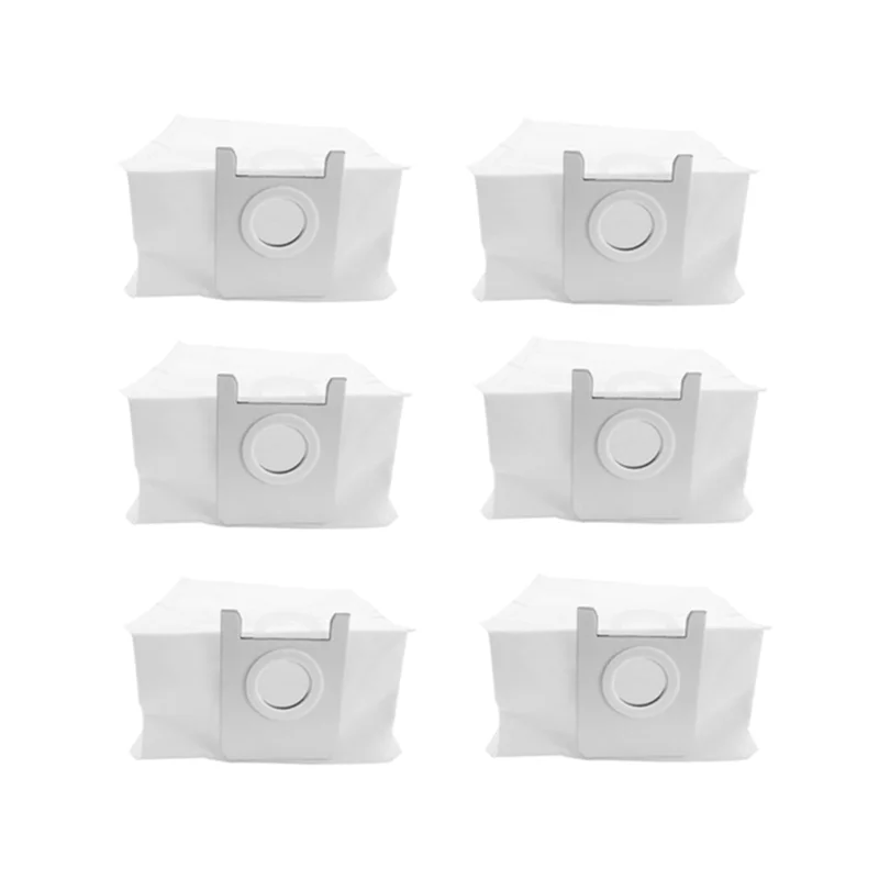 6Pcs Dust Bag Hepa Filter Replacement Accessories for Xclea H30 / H40 / PLUS QYSDJ01 Robot Vacuum Cleaner