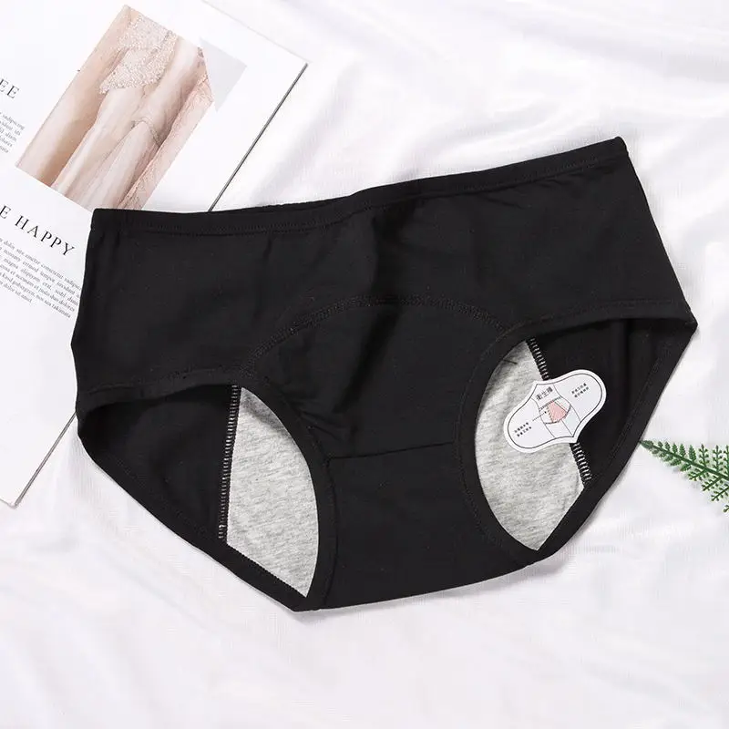 Celana Dalam Menstruasi Anti Bocor Pinggang Tengah Wanita 3 Buah Celana Dalam Katun Antibakteri Nyaman Bersirkulasi Celana Dalam Lingerie Seksi