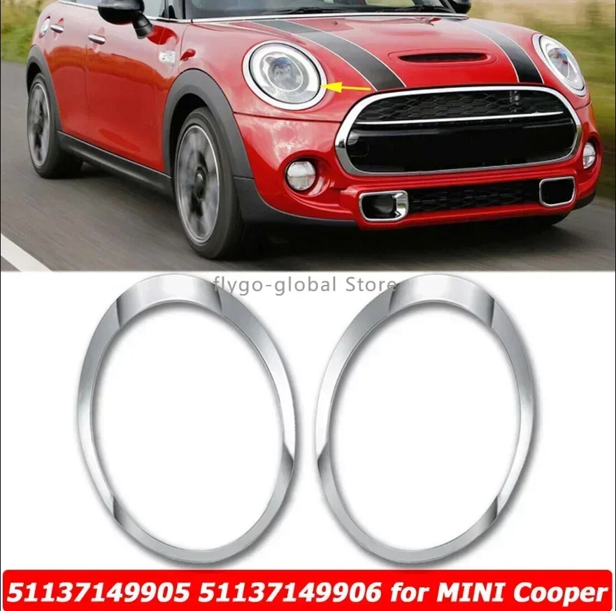 

Suitable for BMW mini miniR55 electroplating fog light ring headlight trim strip bright frame cover 51137149905 51137149906