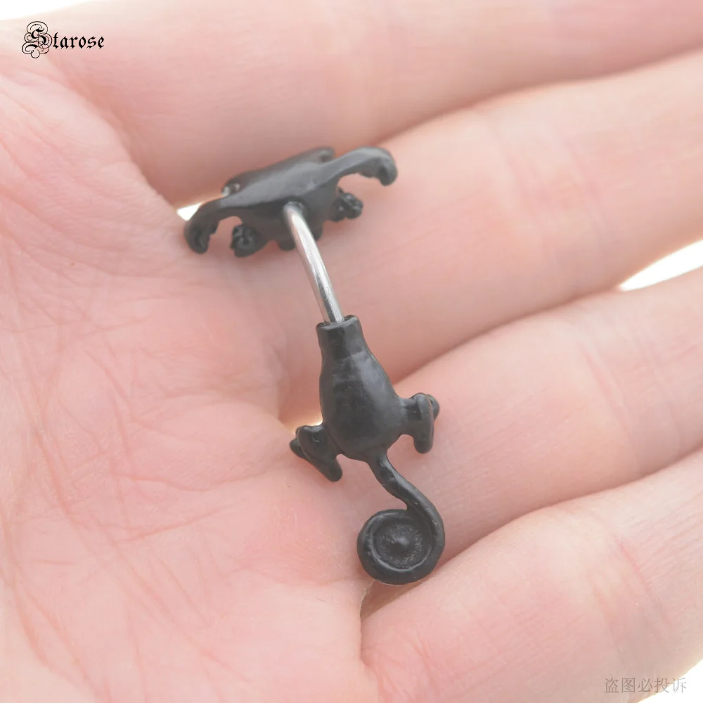 أقراط مجوهرات للرقص على شكل قطة بيضاء مثيرة للحفلات مزودة بزر بطن وخواتم من الكريستال للنساء