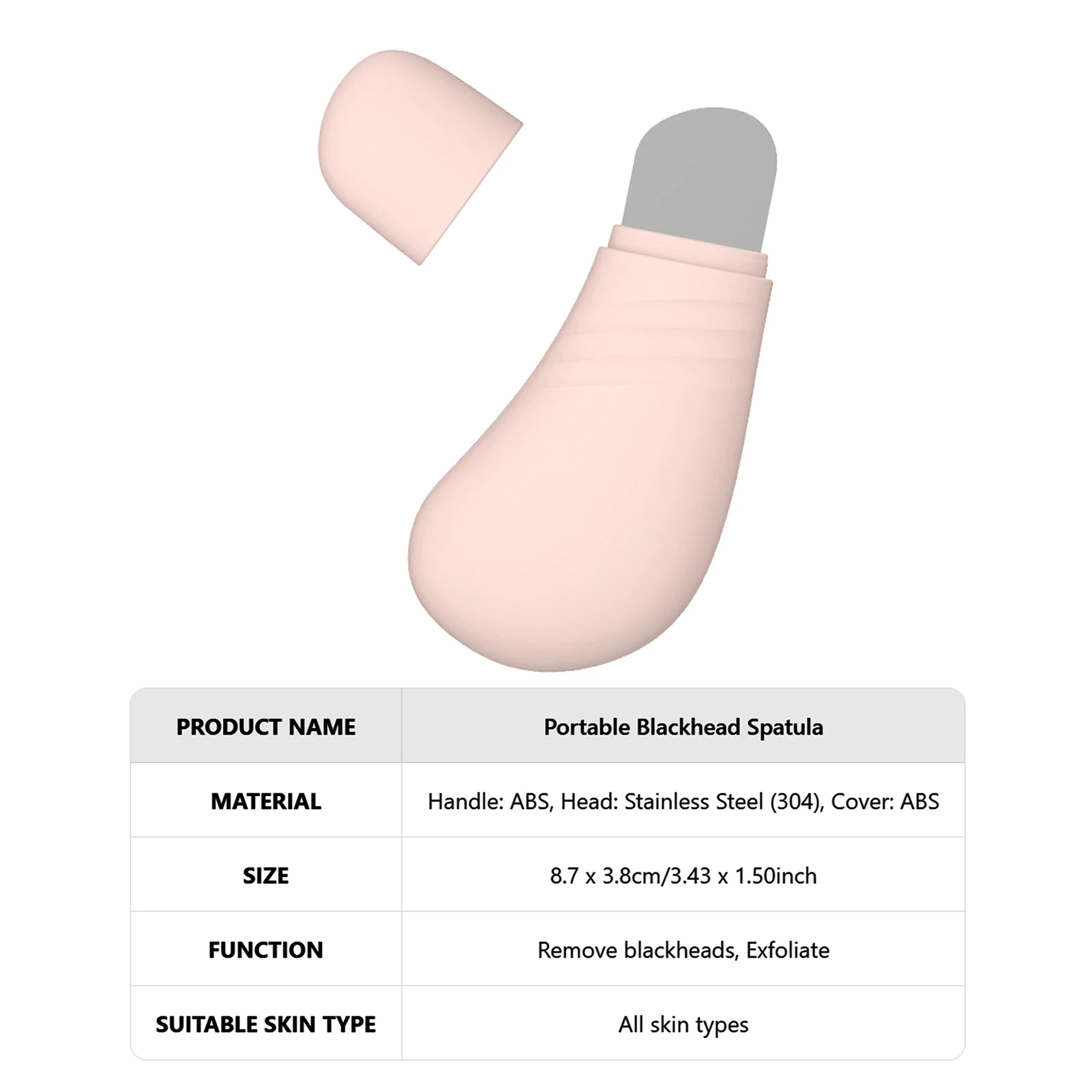 Blackhead Remover Tool with Stainless Steel Shovel for Nose Blackheads and Dead Skin Cleaning Tool Beauty Care Tool