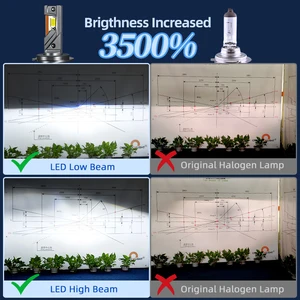 Lâmpadas LED para carro, luzes automotivas, projetor, refletor, tubo de 3-Copper, 12V, K6C Plus, H7, H4, H11, 9005, 130 W, 150W, H1, 9006 8 principais vendas lâmpada led automotivo - №3