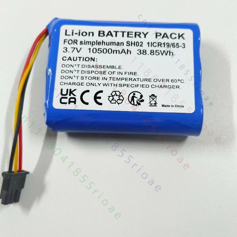 Replacement Battery For Simplehuman SH02 Automatic Soap Dispenser 10500mAh