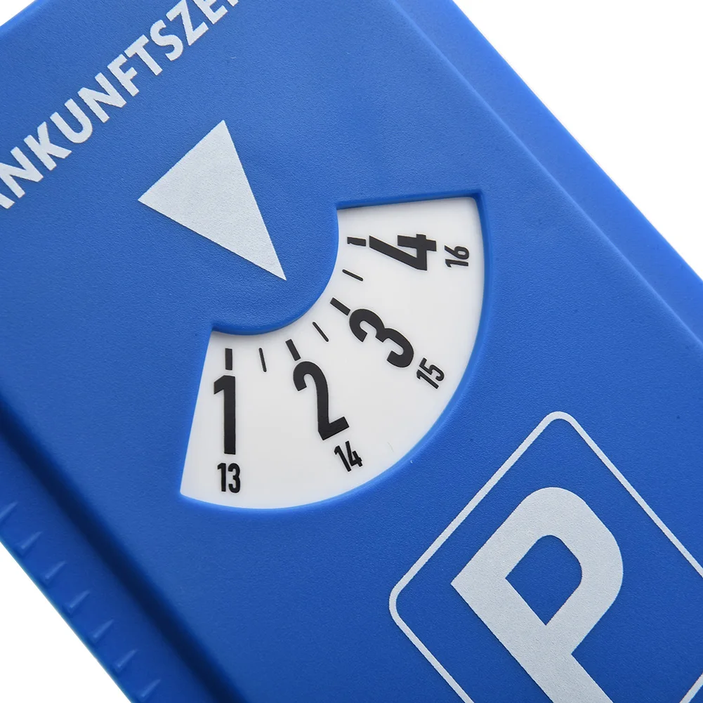 Car Parking Disc Timer Clock with Blue ABS Plastic Arrival Display for Easy Portable Use – Adjustable for dial Shows Return