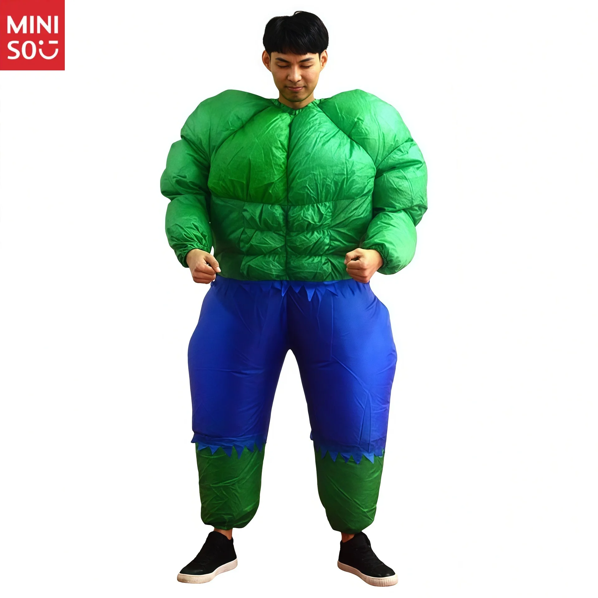 

Halloween Cartoon Puppet Show Costume Hulk Polyester Inflatable Suit, Bar Party Spoof Costume