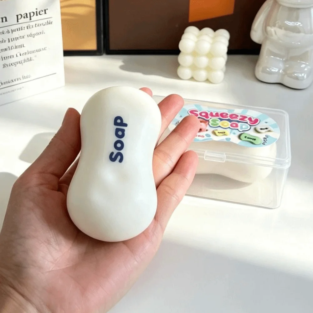 Wax Coating Crunchy Soap Squeeze Sound Crispy Finger Relax Soap Ball Squishy Sensory Fidget Pinch Crunchy Fidget Adult