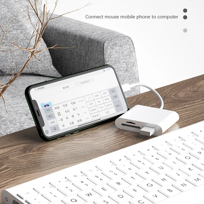 3 In 1 SD/TF/USB Memory Card Multi-Function Mobile Phone Card Reader For Ipad Iphone IOS 13