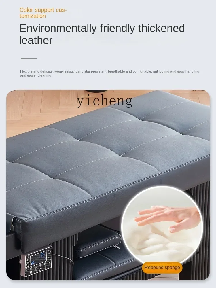 Head Therapy Water Circulation Shampoo Chair with Fumigation Barber Shop Beauty Salon Massage Ear Cleaning Bed