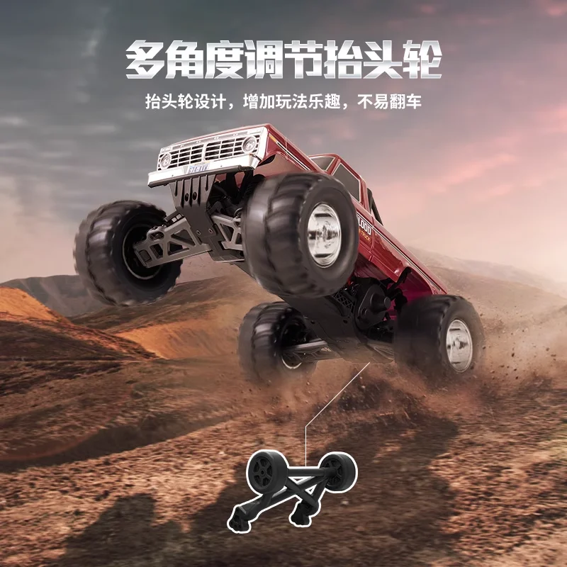 FMS 1/10 FMT فورد F100 شاحنة كبيرة عالية السرعة الإطارات الخلفية الدفع على الطرق الوعرة الانجراف RC نموذج التحكم عن بعد سيارات لعب RTR