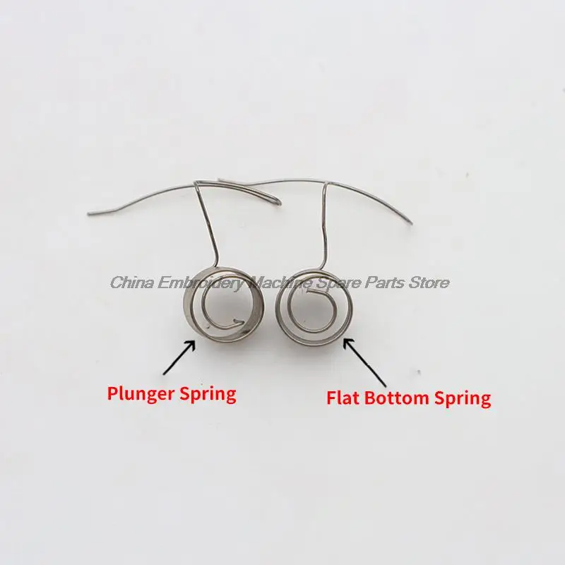 10pcs Electroplated Stainless Steel Alarm Spring Pick-up Springs Flat Bottom Plug Rod Spring with Magnetic for Zgm Feiya Tajima