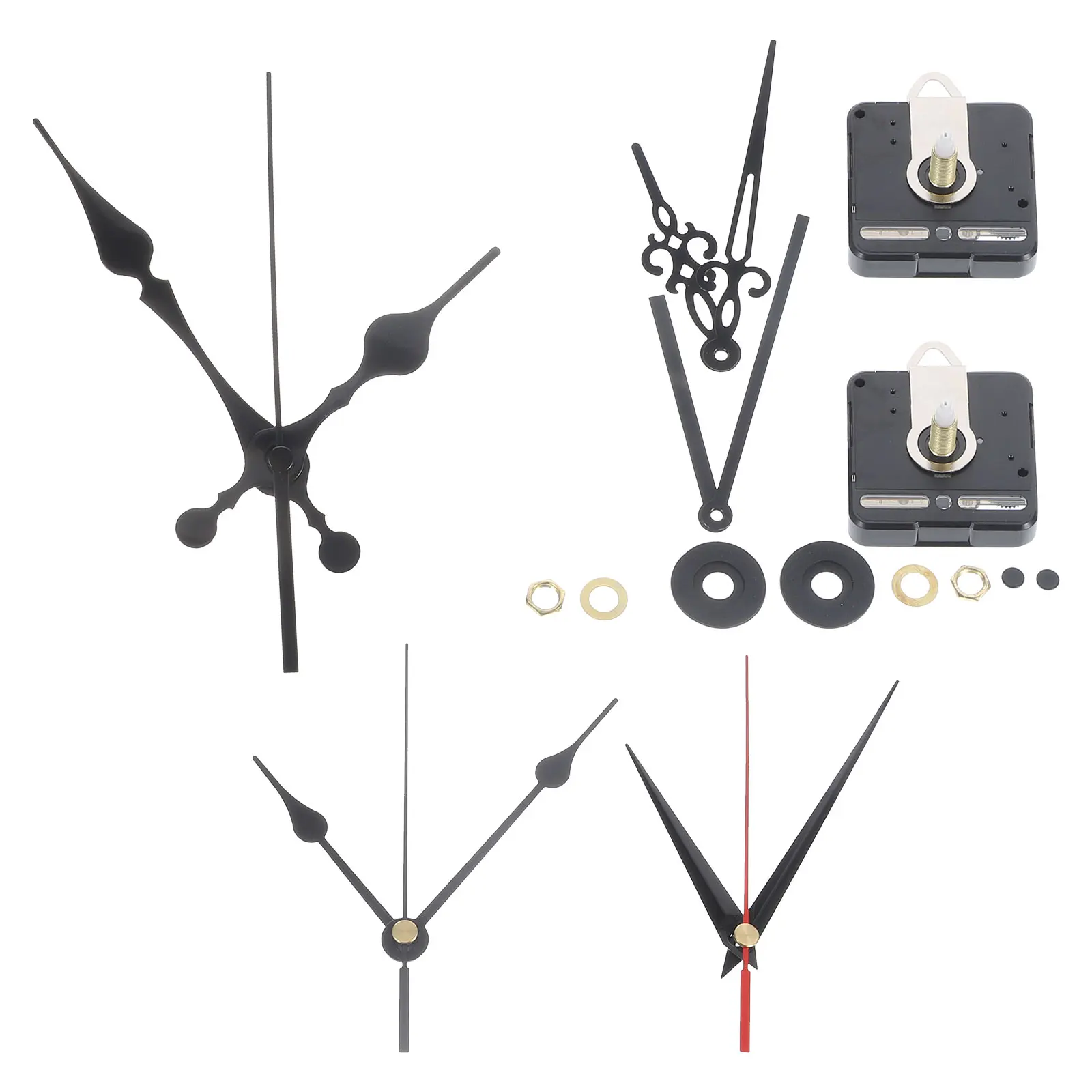 

2 Sets Parts DIY Wall Clock Mechanism High Wall Clock Mechanism Precision Metal Plastic Parts Stable Performance