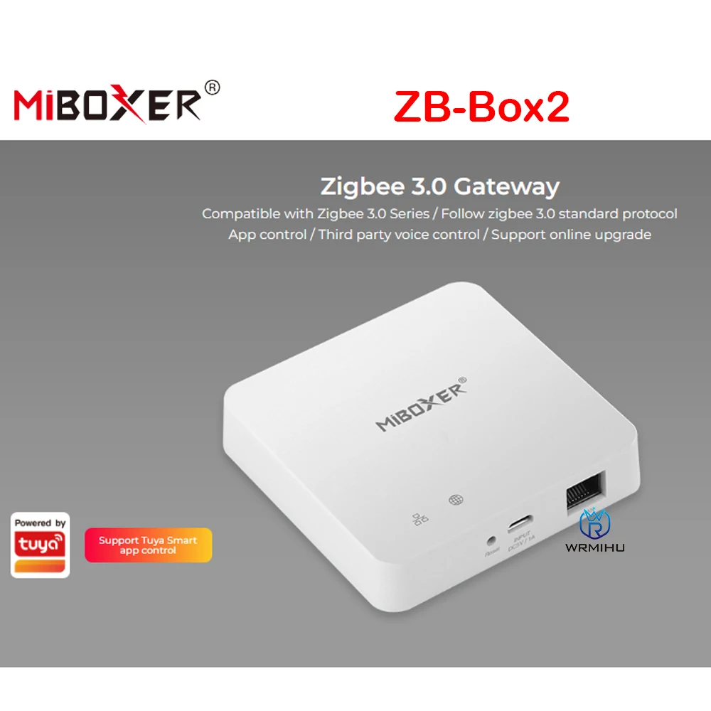 

Miboxer Zigbee 3.0 Wired Gateway ZB-Box2 WiFi Smart Controller Support Voice APP Control Online Upgrade Group Timing Setting