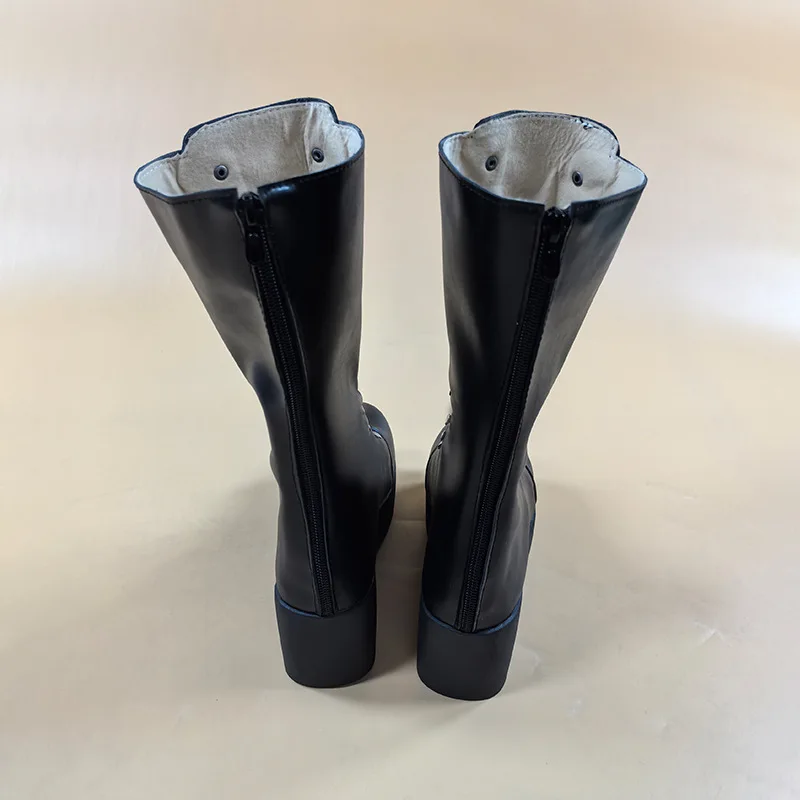 ร้านยูคอสเพลย์ รองเท้าหนังสังเคราะห์สำหรับเด็กผู้ชายและเด็กผู้หญิง แต่งตัวเป็นปีศาจน้อยในวันฮาโลวีน