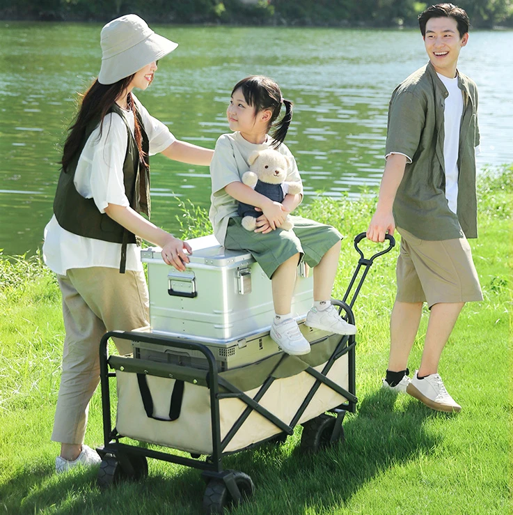 

Camping cart, outdoor folding handcart, portable camping cart