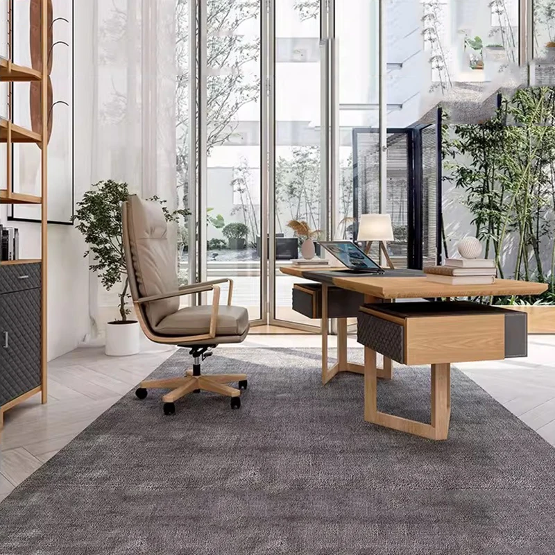 

Leather Dinning Office Chair Computer Relaxing Swivel Designer Office Chair Pedicure Backrest Sillas De Oficina Trendy Furniture