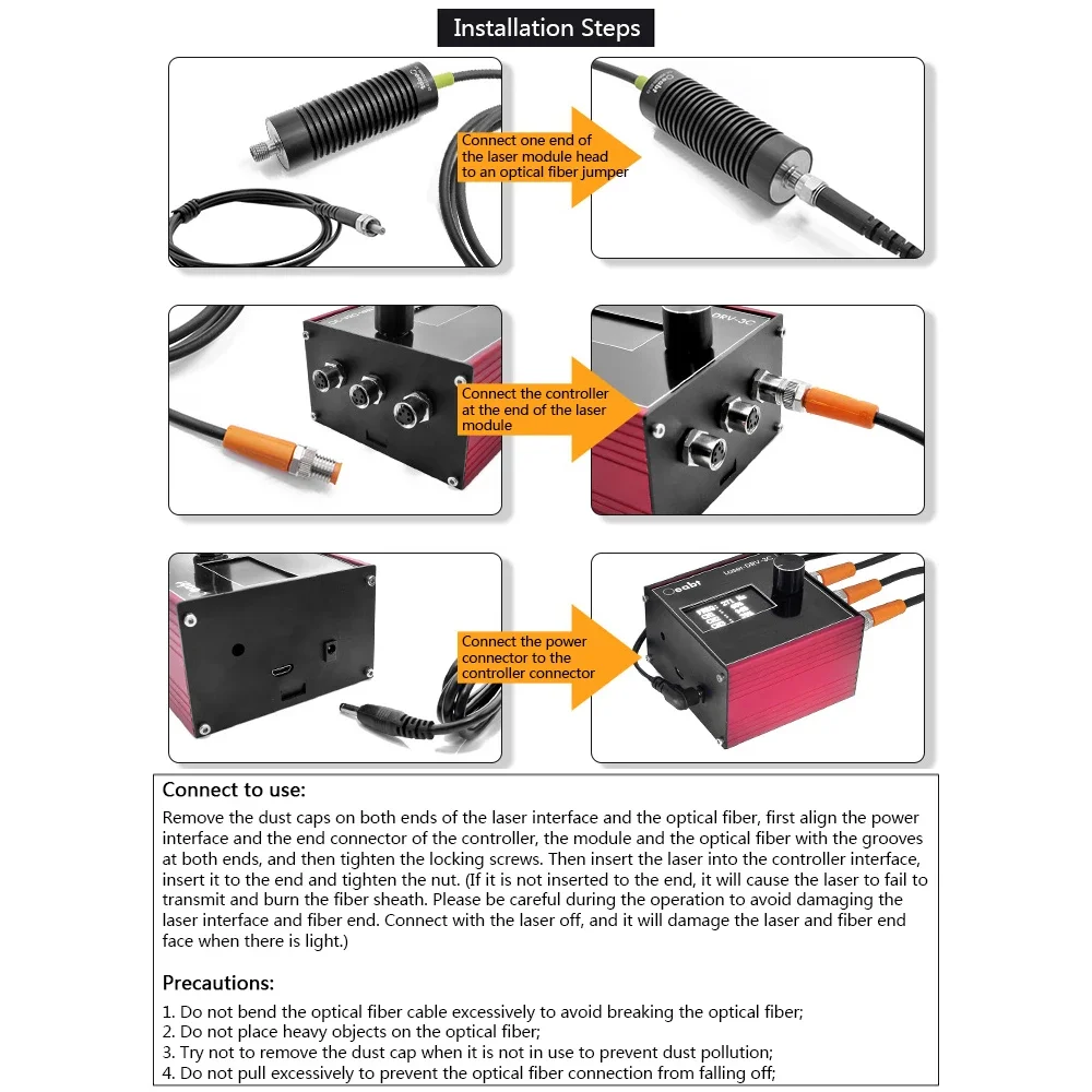 OF-20B Series Fiber Laser Module Fiber Laser Coupled With SMA Interface Core 5/10/20mW