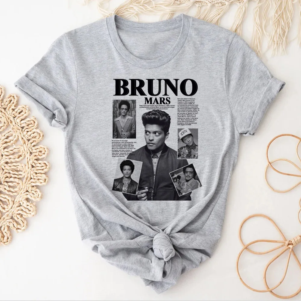 Bruno Mars t-shirty damskie streetwear komiks harajuku t shirt dziewczyna śmieszne ubrania anime