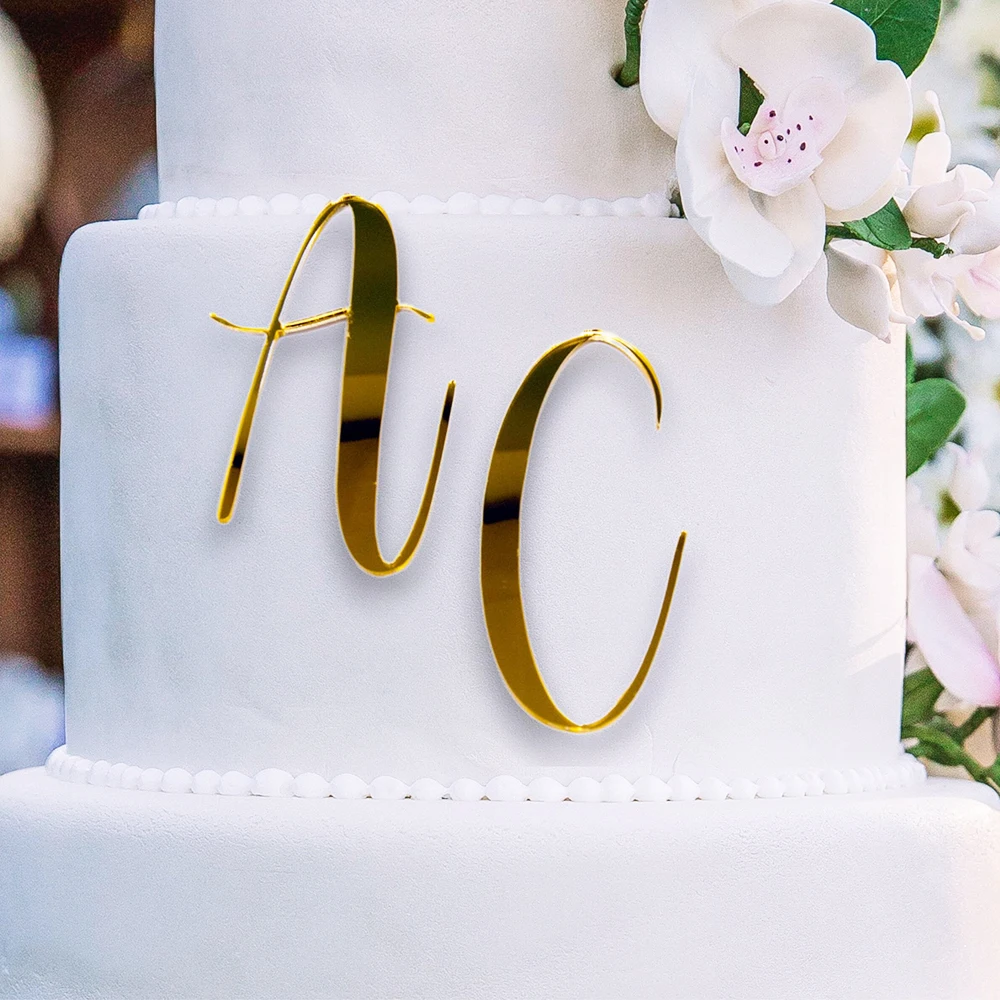 

Personalized Wooden Cake Topper with Name, Custom Couple Name, Wedding Cake Topper, Birthday Party Decor