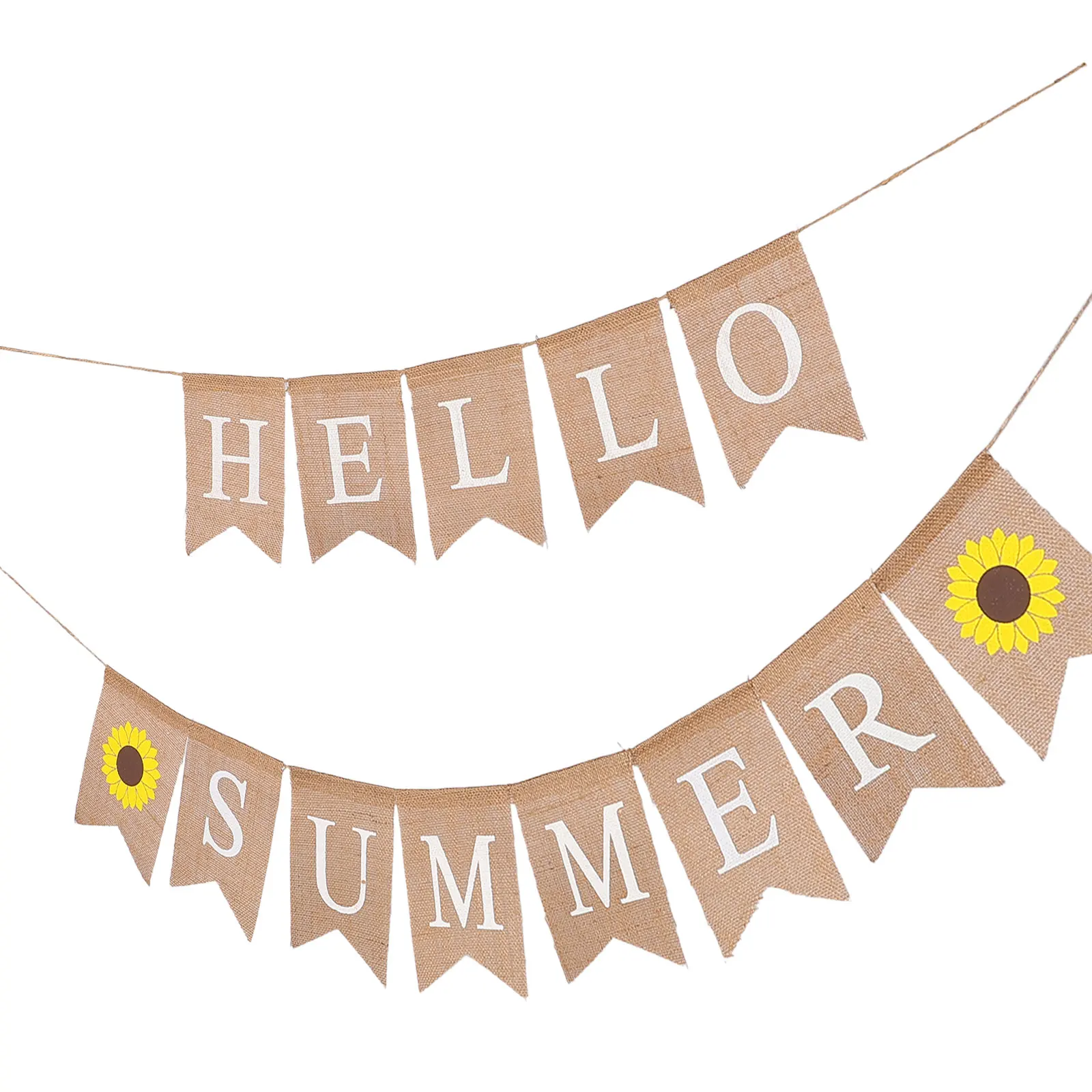 

Hello Letters Hawaii Party Supplies Non Toxic Hawaii Banner Linen Dovetail Banner Garland Flags Decor