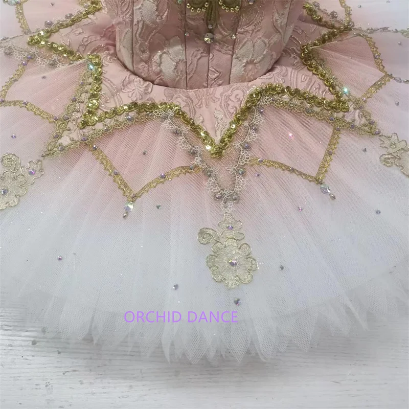 High Quality 12 Layers Kids Girls Women Adult YAGP Nutcracker Performance Wear Pink Professional Pancake Ballet Tutu Costumes