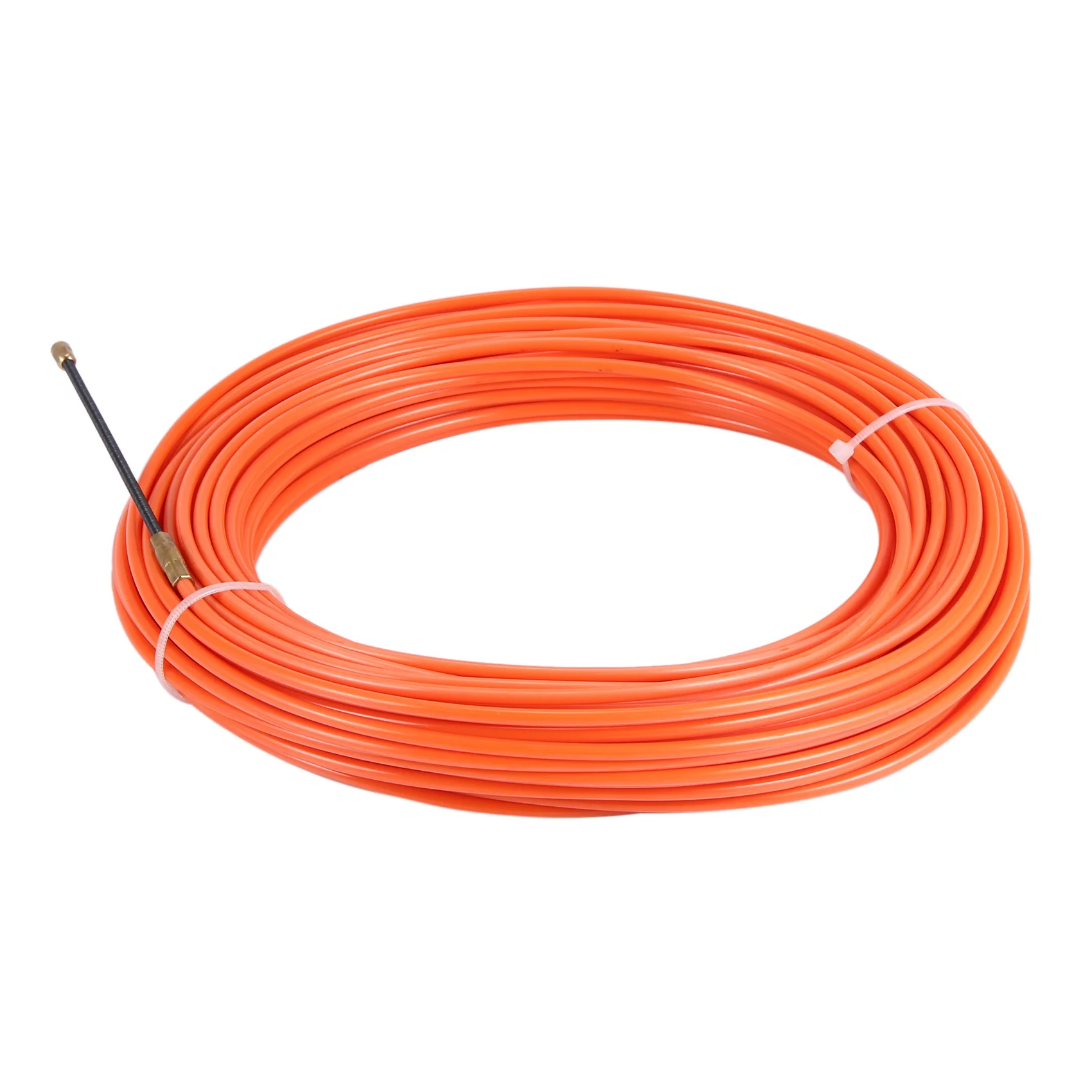 【CYBER MONDAY】4Mm 30 Meter Orange Guide Device Nylon Electric Cable Push Pullers Duct Snake Rodder Fish Tape Wire