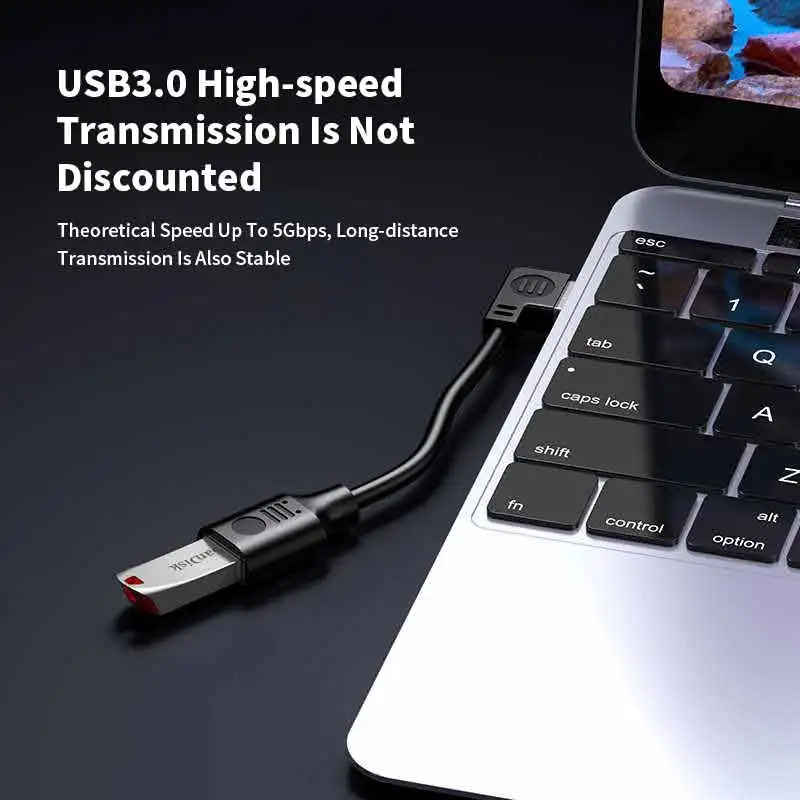 Picture 5: USB 3.0 Right Angle Data Extension Cord USB 90 Degree Male to Female Power Connection Cable Up/Down/Left/Right Bends  Extension