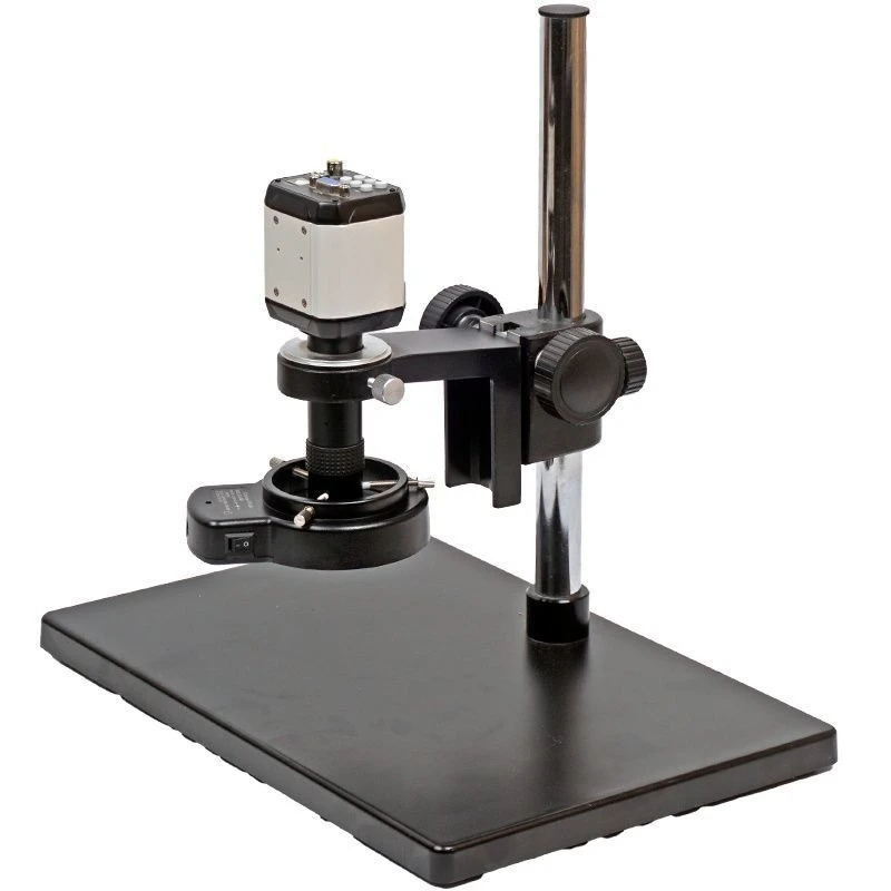 100 times magnifying glass industrial microscope ring CCD visual inspection 144 lamp beads adjustable brightness